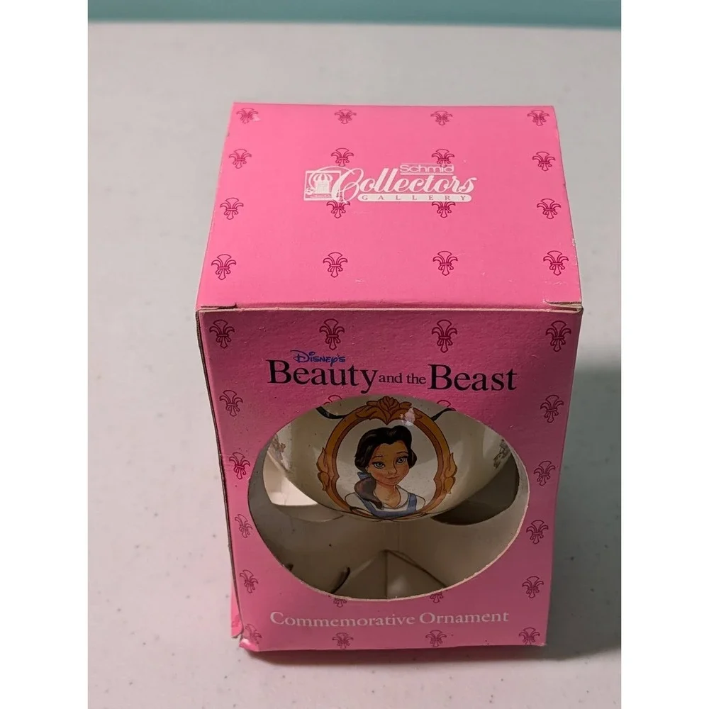 Disney Beauy And The Beast Commemrative Schmid Ornament 1991 Vintage